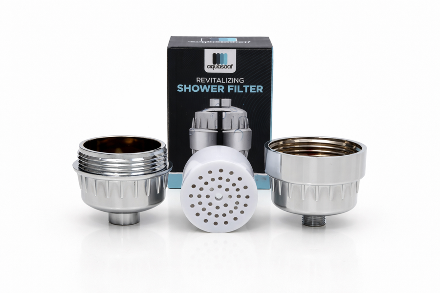 AquaSaaf Premium 20-Stage Universal Shower Filter & Water Softener