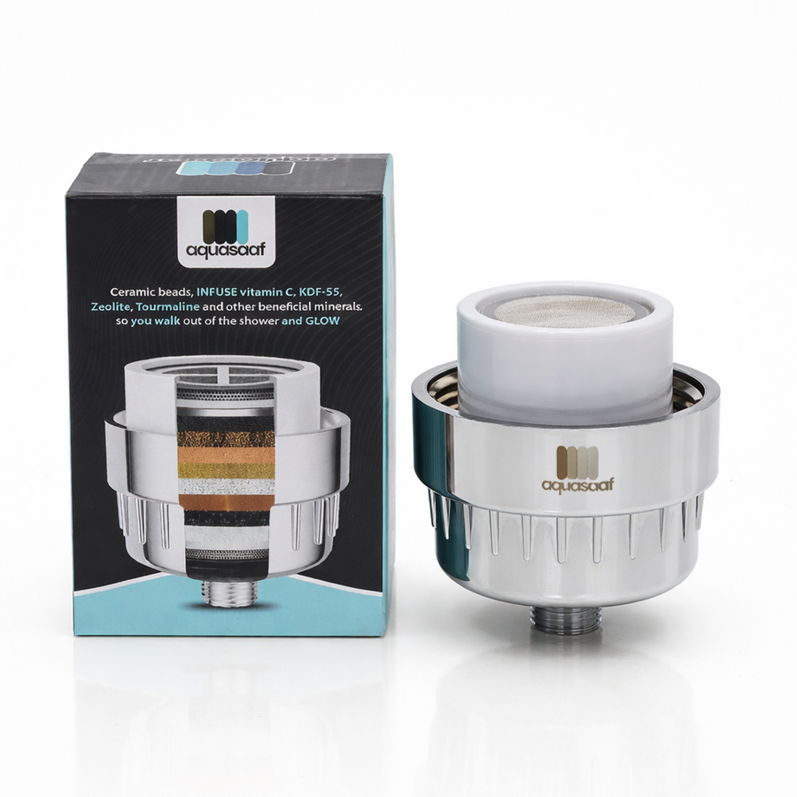 AquaSaaf Premium 20-Stage Universal Shower Filter & Water Softener