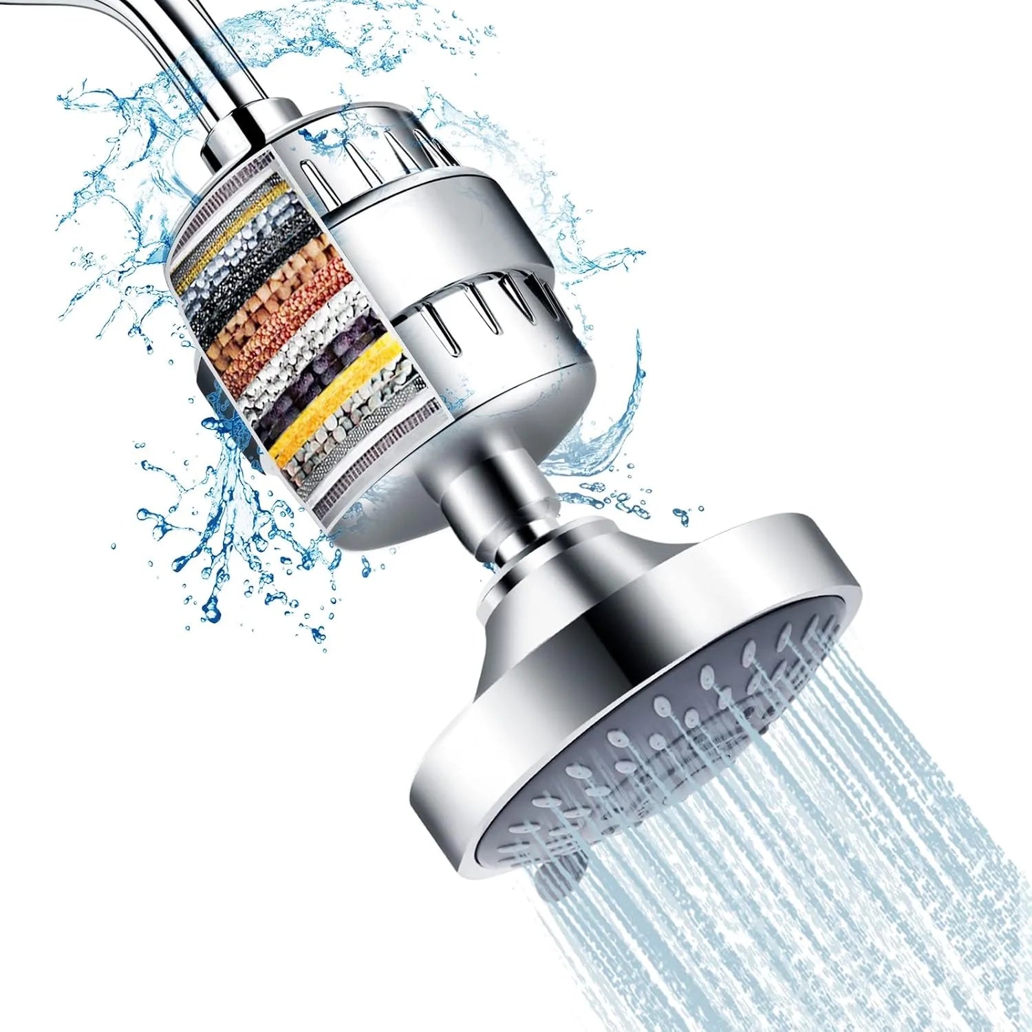 AquaSaaf Premium 20-Stage Universal Shower Filter & Water Softener
