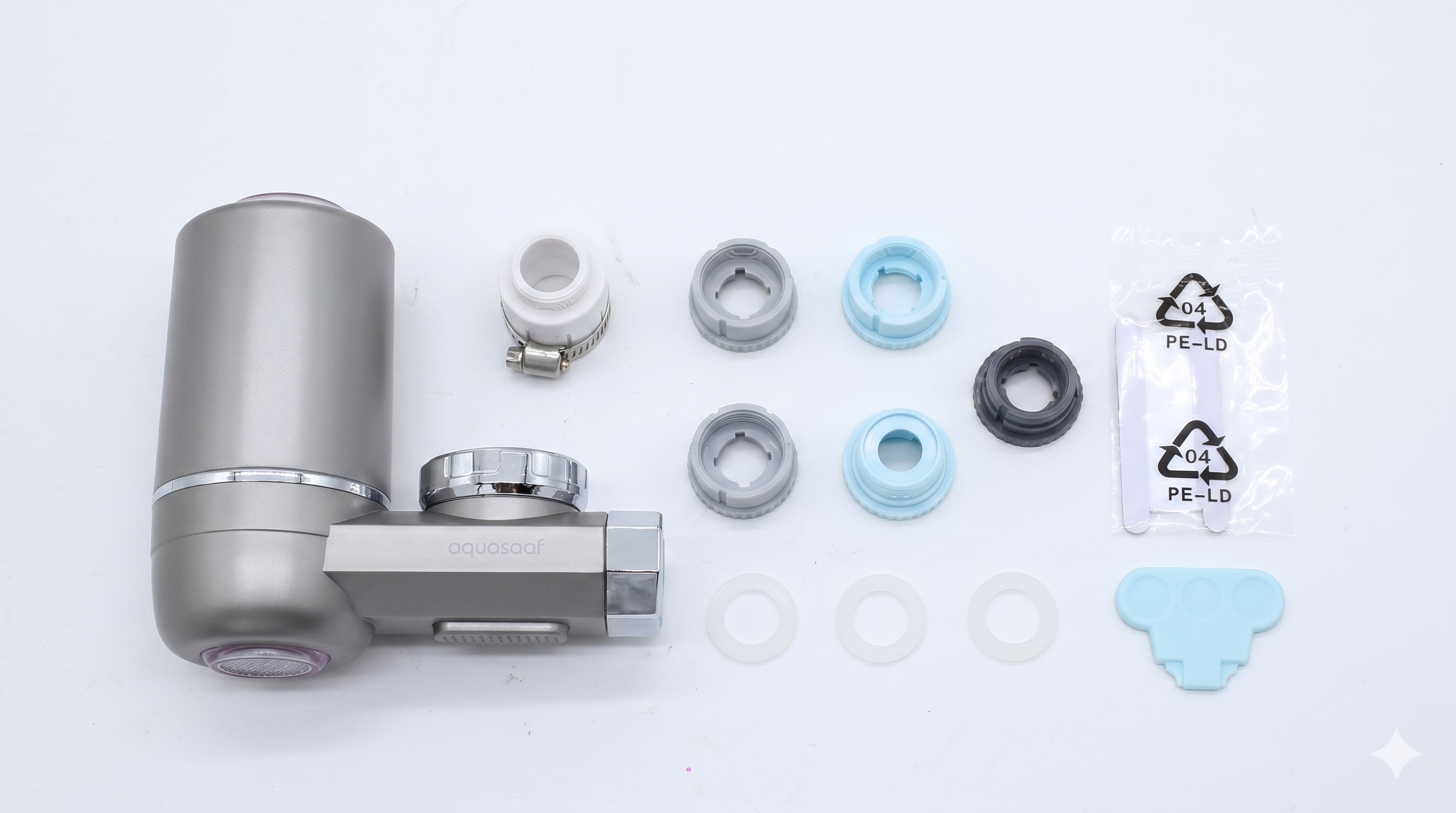 AquaSaaf UV-Shield Faucet Filter | Self-Powered Water Purifier for Basin & Kitchen